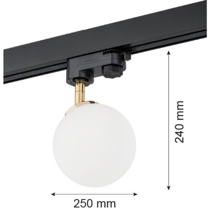Argon 4307 - Reflektor za šinski sistem BANG 1xG9/6W/230V mesing