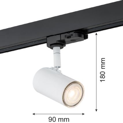 Argon 4327 - Spot za šinski sistem HORTA 1xGU10/5W/230V bela