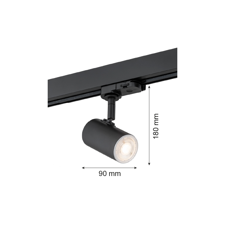 Argon 4329 - Reflektor za šinski sistem HORTA 1xGU10/5W/230V crna