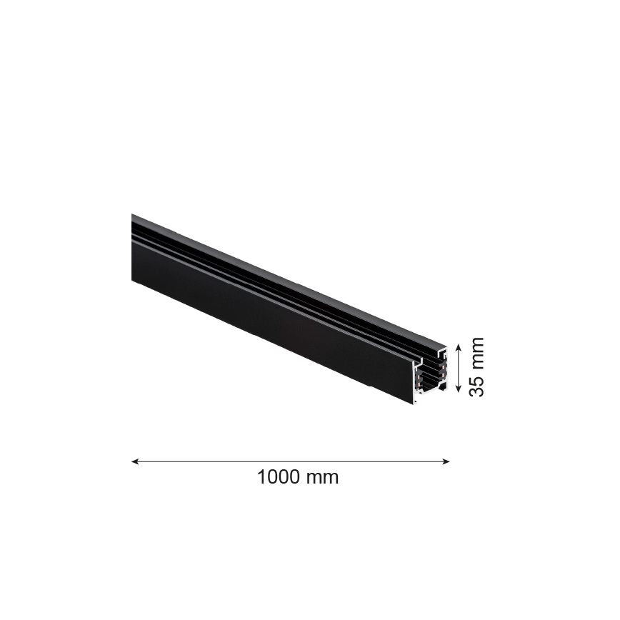 Argon 4370 - šinski sistem 1 m, crni
