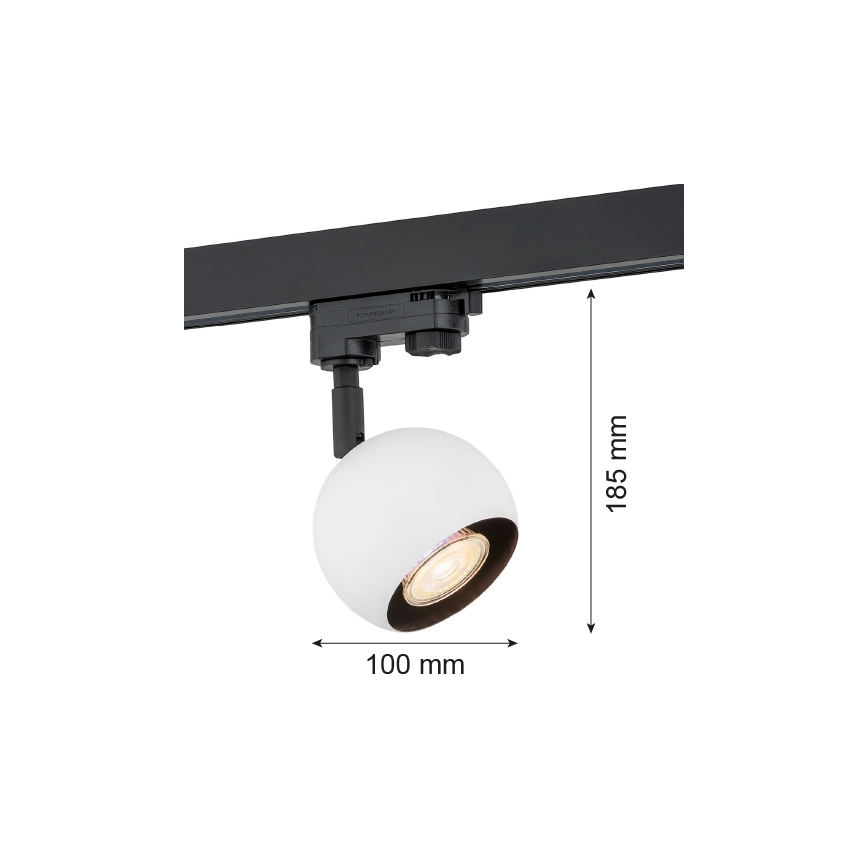 Argon 4377 - Spot svetlo za šinski sistem MURI 1xGU10/5W/230V bela