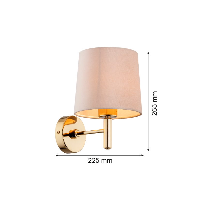 Argon 4727 - Zidno svetlo PONTE 1xE27/15W/230V