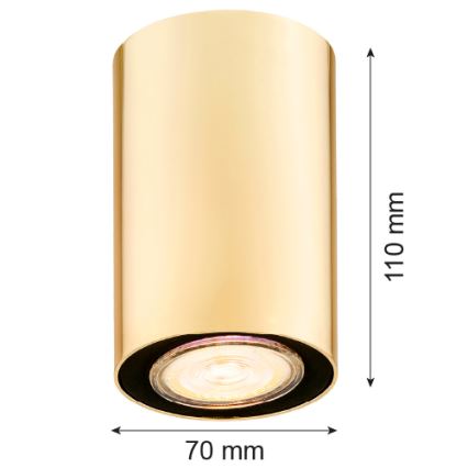Argon 4759 - Plafonsko svetlo TYBER 1xGU10/5W/230V zlatna