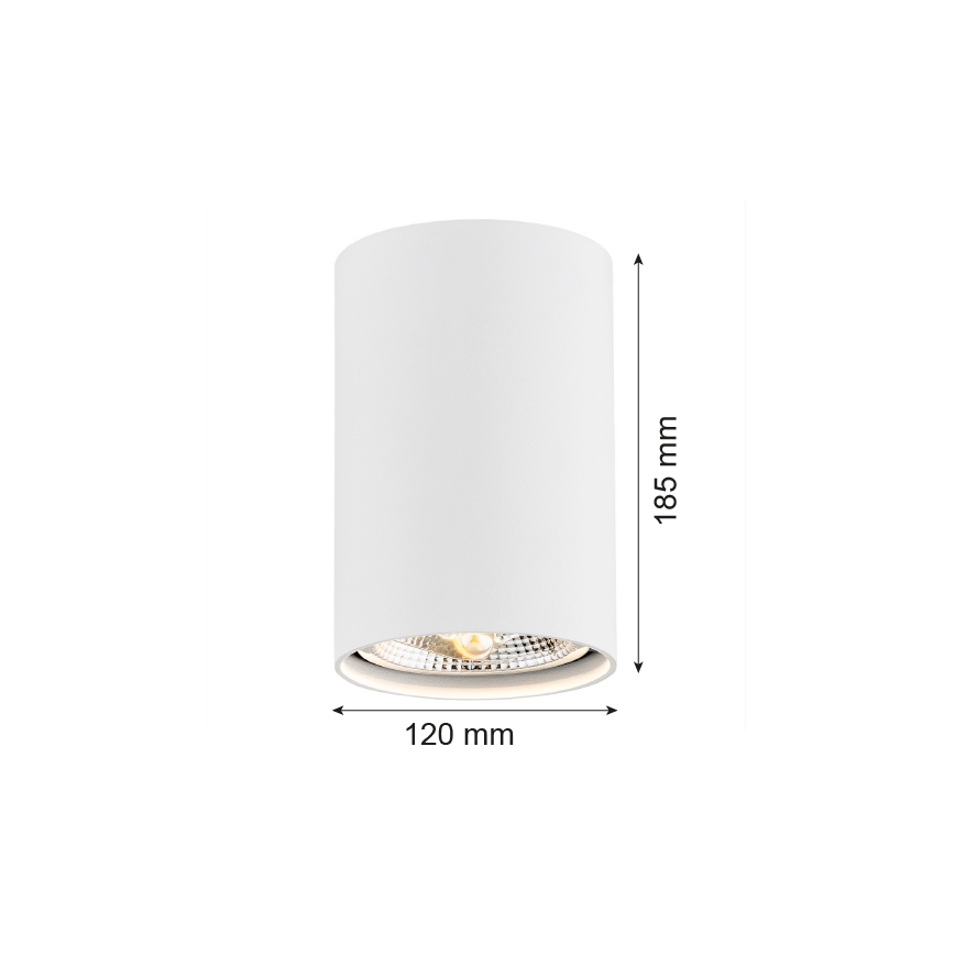 Argon 4910 - Spot svetiljka TUBO AR111 1xGU10/15W/230V, bela