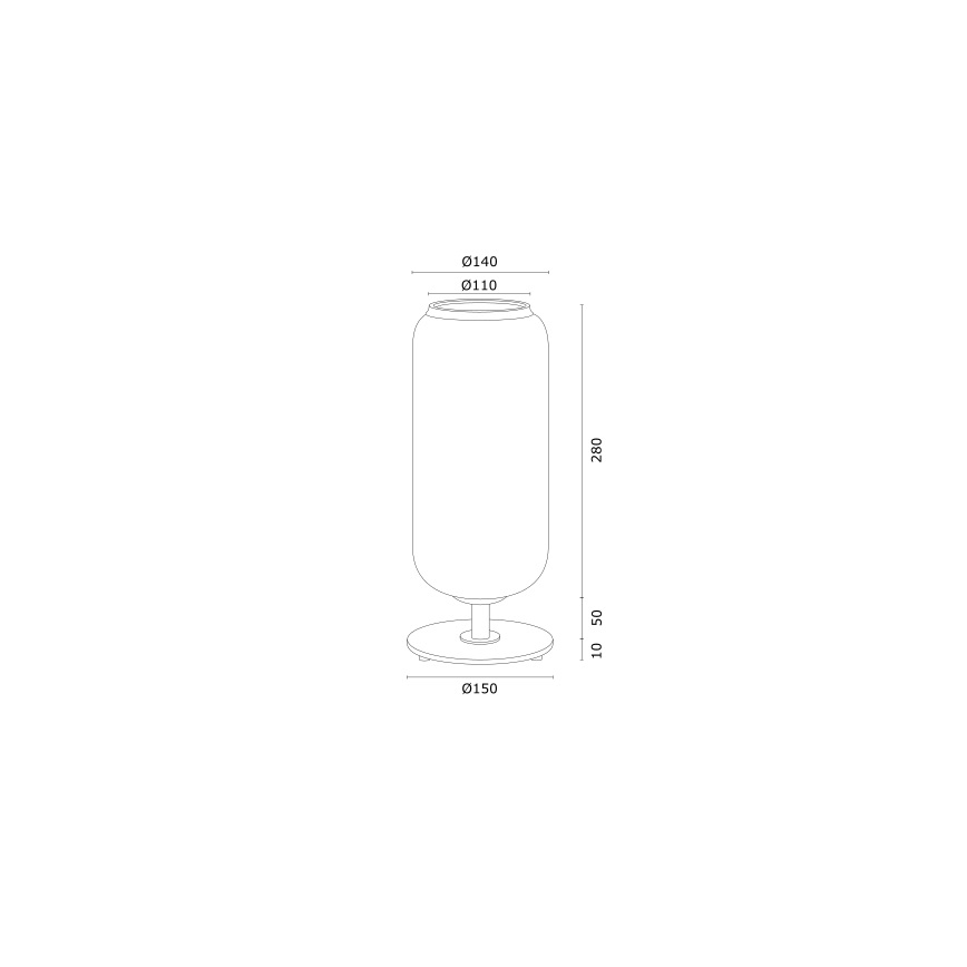 Argon 4994 - Stona lampa VALIANO 1xE27/15W/230V crna/bela/zlatna