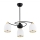 Argon 6144 - Luster na šipci AVILA PLUS 3xE27/15W/230V crna/zlatna/bela