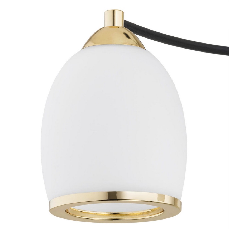 Argon 6144 - Luster na štapu AVILA PLUS 3xE27/15W/230V crna/zlatna/bela