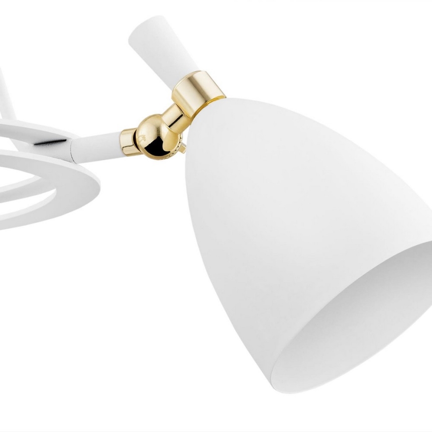Argon 6148 - Luster na šipci CHARLOTTE 3xE27/15W/230V bela/zlatna