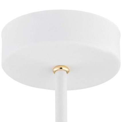 Argon 6148 - Luster na šipci CHARLOTTE 3xE27/15W/230V bela/zlatna
