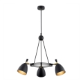 Argon 6149 - Luster na štapu CHARLOTTE 3xE27/15W/230V crna/zlatna