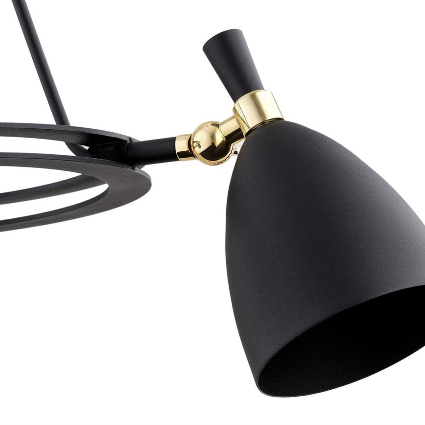 Argon 6149 - Luster na štapu CHARLOTTE 3xE27/15W/230V crna/zlatna