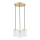 Argon 6164 - Luster na sajli PASADENA 3xE27/15W/230V zlatna/bela