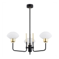 Argon 6166 - Luster na štapu RAVELLO 3xE14/15W/230V crna/zlatna