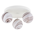 Argon 6291 - Plafonsko svetlo FABIO 3xE14/7W/230V alabaster bela