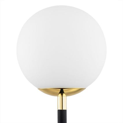 Argon 7072 - Stolna lampa FERRONE 2xE14/7W/230V crna/bela/zlatna