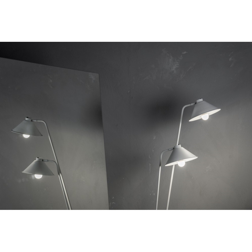 Argon 7074 - Stojeća lampa GABIAN 2xE27/15W/230V bela