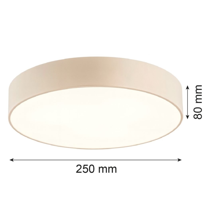 Argon 7296 - Plafonsko svetlo DARLINGOS 2xE27/15W/230V, prečnik 25 cm, bež