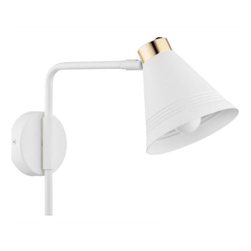 Argon 8006 - Zidna lampa AVALONE 1xE27/15W/230V 34 cm bela/zlatna