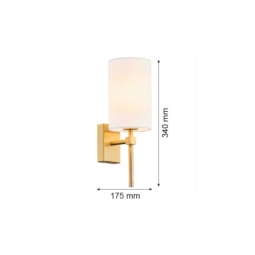 Argon 8034 - Zidna lampa ABRUZZO 1xE14/7W/230V mesing/bela