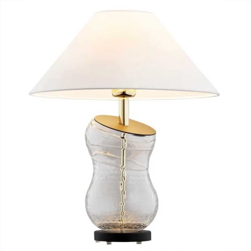 Argon 8036 - Stona lampa VENETO 1xE27/15W/230V bela/mesing/crna