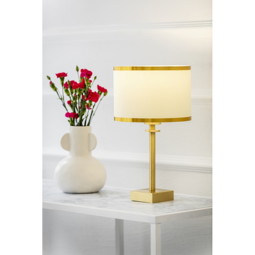 Argon 8047 - Stona lampa ABBANO 1xE27/15W/230V mesing/bela