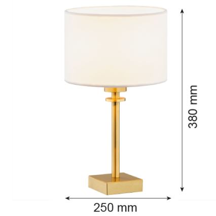 Argon 8047 - Stona lampa ABBANO 1xE27/15W/230V mesing/bela