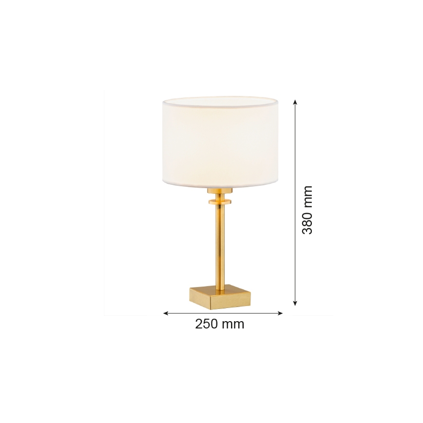 Argon 8047 - Stona lampa ABBANO 1xE27/15W/230V mesing/bela