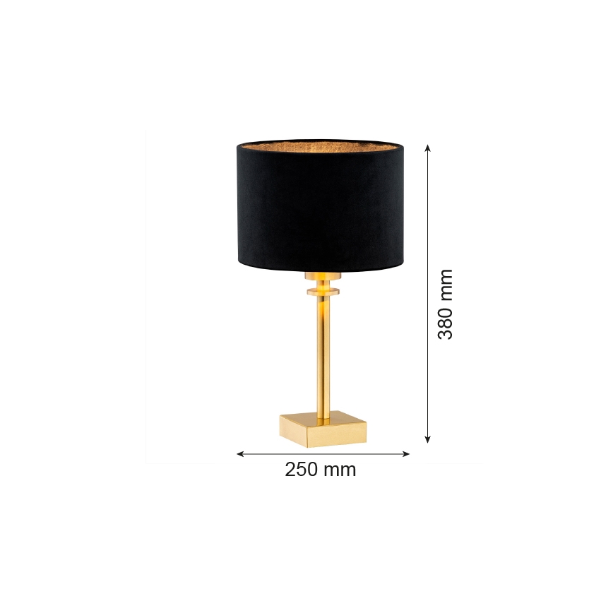 Argon 8049 - Stona lampa ABBANO 1xE27/15W/230V mesing/crna