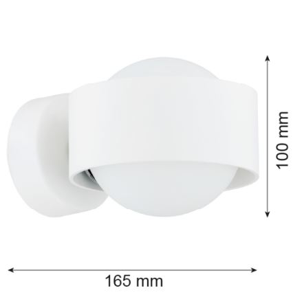 Argon 8057 - zidno svetlo MASSIMO PLUS 1xG9/6W/230V belo