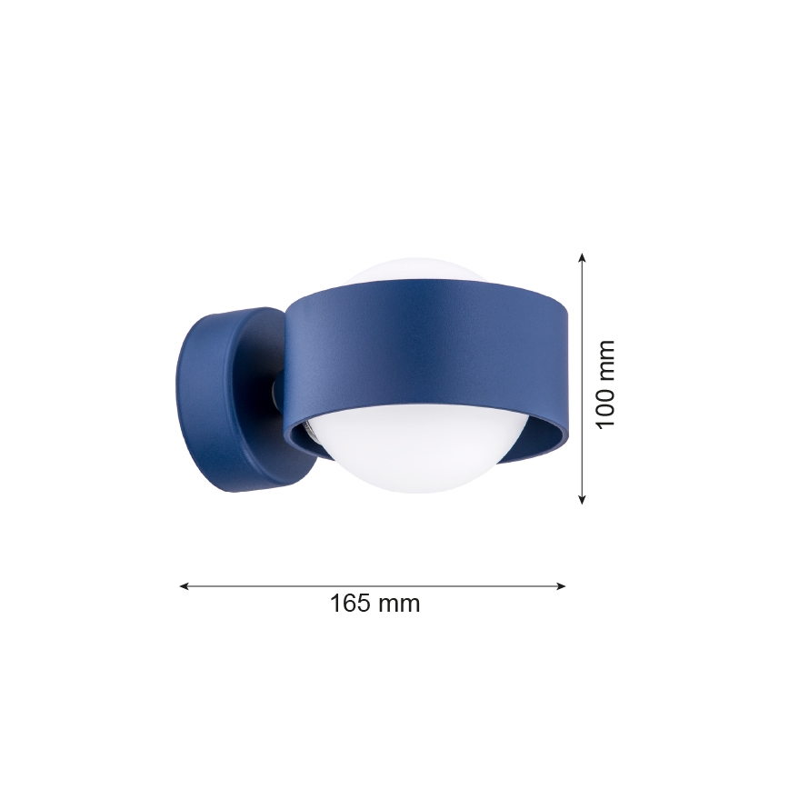 Argon 8061 - Zidno svetlo MASSIMO PLUS 1xG9/6W/230V plavo