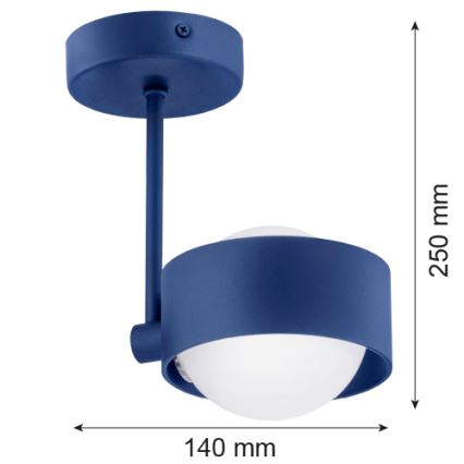 Argon 8062 - Luster na štapu MASSIMO PLUS 1xG9/6W/230V plava