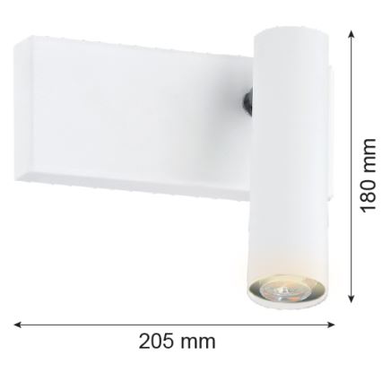 Argon 8064 - Zidna reflektorska svetiljka ETNA 1xG9/6W/230V bela