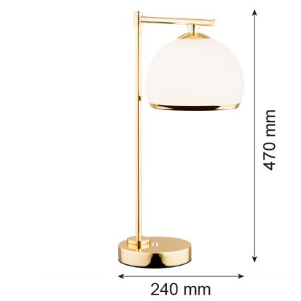 Argon 8120 - Stona lampa MARBELLA 1xE27/15W/230V mesing