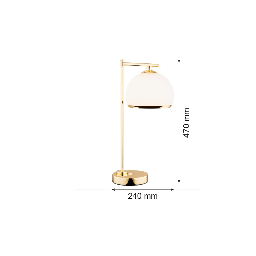 Argon 8120 - Stona lampa MARBELLA 1xE27/15W/230V mesing