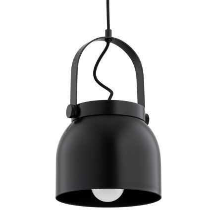 Argon 8281 - Luster na sajli LOGAN 1xE27/15W/230V preč. 20 cm crna