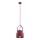 Argon 8282 - Luster na sajli LOGAN 1xE27/15W/230V prečnik 20 cm crvena
