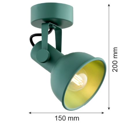 Argon 8299 - Spot svetiljka LENORA 1xE14/7W/230V zelena