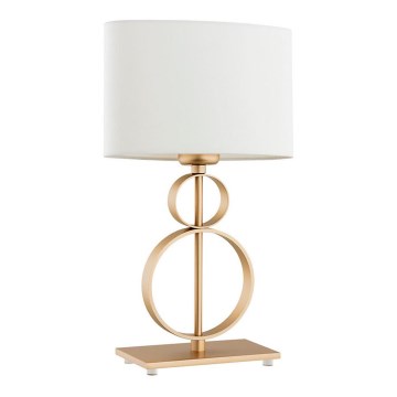 Argon 8310 - Stona lampa PERSEO 1xE27/15W/230V 42 cm krem/zlatna