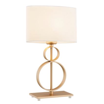 Argon 8310 - Stona lampa PERSEO 1xE27/15W/230V 42 cm krem/zlatna