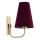 Argon 8313 - Zidna lampa SAFIANO 1xE27/15W/230V bordo