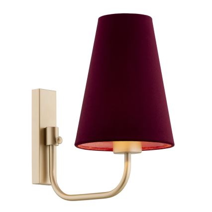 Argon 8313 - Zidna lampa SAFIANO 1xE27/15W/230V bordo