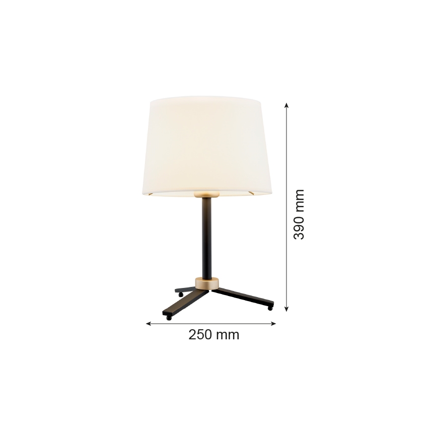 Argon 8319 - Stona lampa CAVALINO 1xE27/15W/230V 39 cm krem/crna