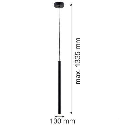 Argon 8329 - LED luster na sajli RIO LED/4,2W/230V 3000K crna