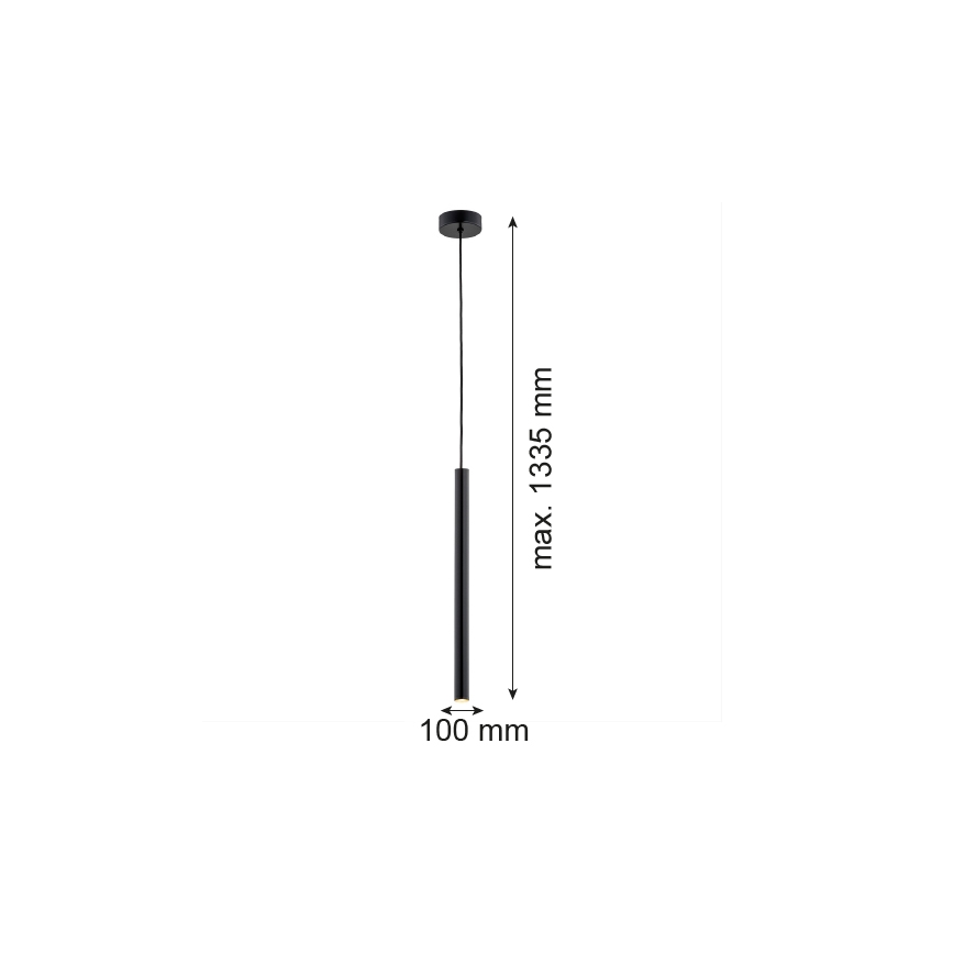 Argon 8329 - LED luster na sajli RIO LED/4,2W/230V 3000K crna