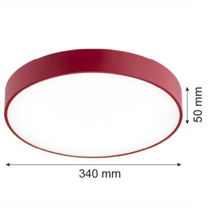 Argon 8334 - LED plafonsko svetlo TIAMO LED/22W/230V 4000K crveno