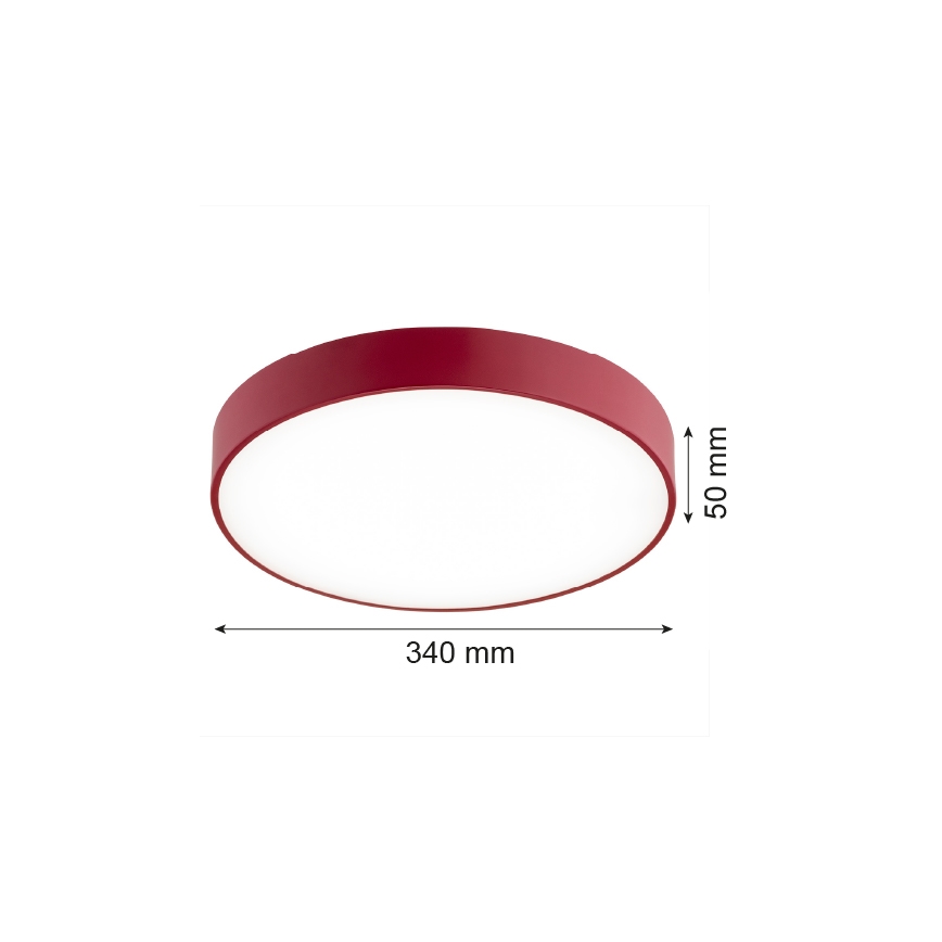 Argon 8334 - LED plafonsko svetlo TIAMO LED/22W/230V 4000K crveno