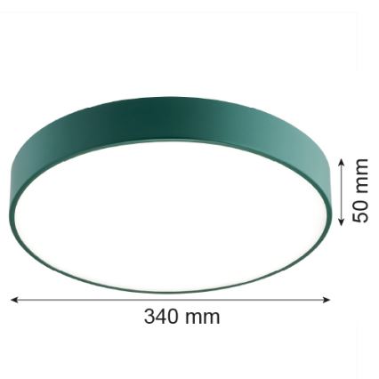 Argon 8335 - LED stropno svetlo TIAMO LED/22W/230V 4000K zelena