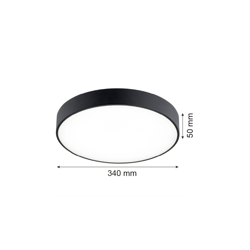 Argon 8348 - LED plafonsko svetlo TIAMO LED/22W/230V 4000K crno