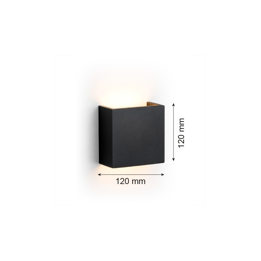 Argon 8359 - LED zidno svetlo GENT LED/3,6W/230V 3000K crno