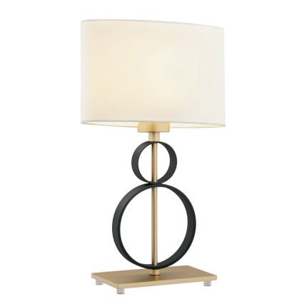 Argon 8373 - Stona lampa PERSEO 1xE27/15W/230V 42 cm krem/crna
